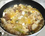 フライパンで簡単！牛こまdeすき焼きご飯作り方7写真