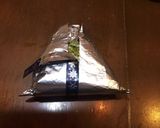 メモ【自家製パリパリおむすび包み方】作り方10写真