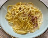 ワンパン&卵なしで！カルボナーラ風パスタ作り方12写真