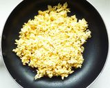 インスタント麺　お好み焼き風かた焼きそば作り方3写真