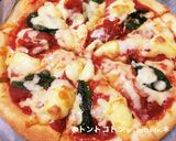 簡単ピザ生地☆マルゲリータなどお好みで♪作り方5写真