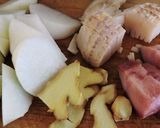 おせちの材料の残りで、筍入りぶり大根作り方2写真