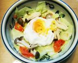 蒸し野菜の巣ごもり卵♪作り方5写真