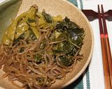唐辛子の葉と糸こんにゃくの炊いたん作り方4写真