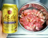ビールで柔らか✨簡単ビーフストロノガノフ作り方1写真