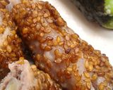 葱巻き豚肉の金ごま焼き作り方3写真