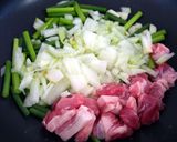 豚肉ポン酢スパゲティ＠ワンコインで３人前作り方2写真