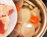 調味料は塩のみ♪豊かな味わい鶏だし雑煮作り方3写真