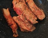 ラムランプ肉ステーキ グリル野菜添え作り方2写真