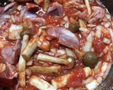 砂肝とごぼうのトリッパ風炊飯器煮込み作り方4写真