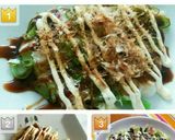 餅ねぎ焼き☝お好み焼風ソース味♪もち消費作り方12写真