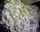 うどんdeとろ～りチーズカルボナーラ！作り方2写真