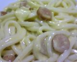 うどんdeとろ～りチーズカルボナーラ！作り方3写真