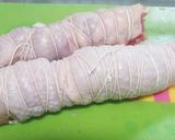☆話題入り感謝☆ 鶏もも肉の八幡巻き作り方5写真