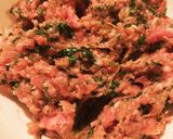 豚肉のチミチュリハーブミートボール作り方1写真