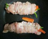 お弁当に●鳥胸肉の野菜巻き●作り方4写真