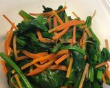 ほうれん草とにんじんの胡麻和え作り方3写真
