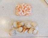 海老とホタテのクリームソース　味噌仕立て作り方1写真