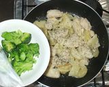 鶏むね肉のバジルチーズ焼き♪簡単じゃが芋作り方12写真