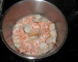 海老とホタテのクリームソース　味噌仕立て作り方5写真