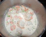 海老とホタテのクリームソース　味噌仕立て作り方7写真