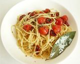 ドライとマリネのプチトマトパスタ作り方5写真