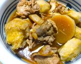 大根と里芋と豚肉の煮物作り方5写真