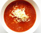 トマトジュースで　トマトチーズラーメン作り方5写真