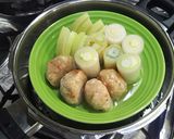 鶏つくねハリハリ鍋作り方1写真