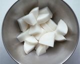 かつお缶で　かつお大根作り方1写真