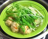 鶏つくねハリハリ鍋作り方2写真
