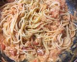 蟹のトマトクリームパスタ作り方5写真