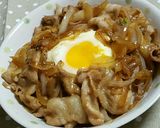 とろ〜り♪豚バラ丼温玉のせ作り方5写真