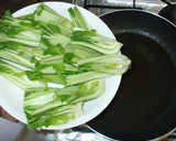 チンゲン菜の中華風炒め物♪青梗菜の切り方作り方6写真