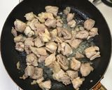 鳥もも肉と青梗菜のふわふわ卵ポン酢炒め作り方3写真