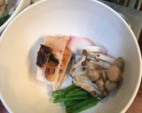 鶏肉の柚庵焼きで作るお雑煮作り方6写真