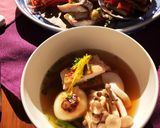 鶏肉の柚庵焼きで作るお雑煮作り方7写真