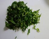 豚肉と大根の葉の雑炊作り方1写真