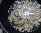 豚肉と大根の葉の雑炊作り方3写真