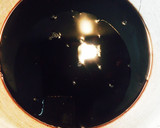 黒豆 リメイク♡黒豆 煮汁の簡単寒天寄せ作り方1写真