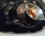 黒豆 リメイク♡黒豆 煮汁の簡単寒天寄せ作り方3写真