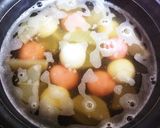 昆布とエビのだし香る♪あっさりお雑煮作り方4写真