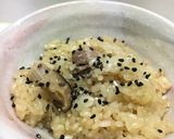 鶏肉＆干し椎茸だけ！おこわ@圧力鍋作り方9写真