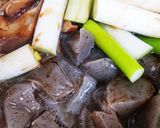 豚の角煮＊すきやき風の煮物＊豚バラ蒟蒻作り方6写真