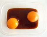 卵黄のわさび醤油漬け作り方2写真