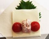 トマトが美味しい！カルツォーネ春巻き作り方2写真