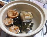 開きナメコと霜降りシメジのお雑煮作り方3写真