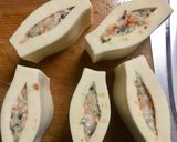 おせちに 高野豆腐の鶏肉詰め作り方4写真