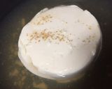 おぼろ豆腐とアオサ海苔の白だし汁作り方1写真