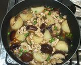 長いもの簡単煮物♪鶏もも肉と椎茸作り方12写真